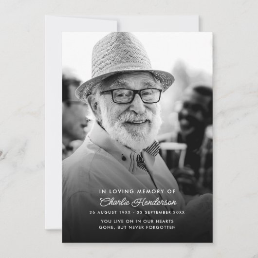 In Lieve Herinnering Herdenkingsprogramma Orde van Kaart (Voorkant)