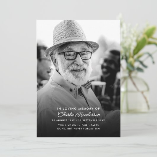 In Lieve Herinnering Herdenkingsprogramma Orde van Kaart (Staand voorkant)