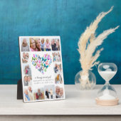 In Lieve Herinnering Vlinder Hart Foto Collage Fotoplaat (Zijkant)