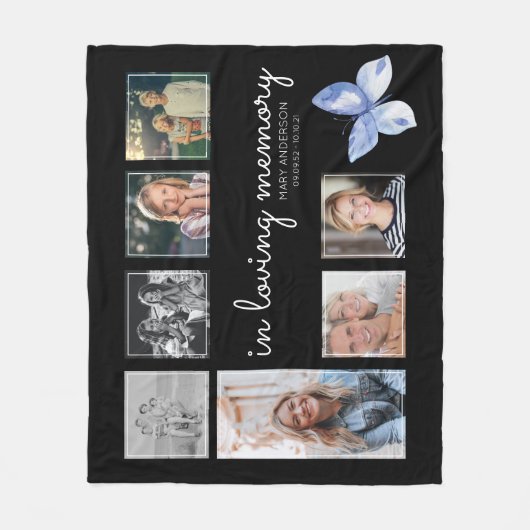 In Loating Memory Photo Family Memorial Fleece Deken (Voorkant)