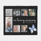 In Loating Memory Photo Family Memorial Fleece Deken (Voorkant (Horizontaal))