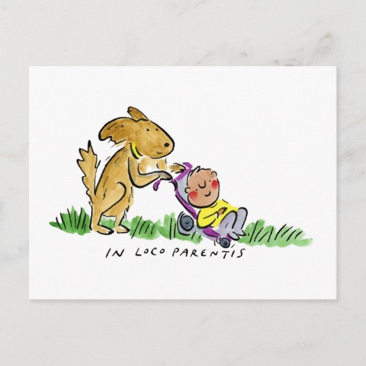 In Loco Parentis Briefkaart (Voorkant)