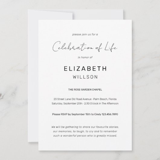 In Loing Memory Arch Lijst Photo Funeral Memorial Kaart (Achterkant)