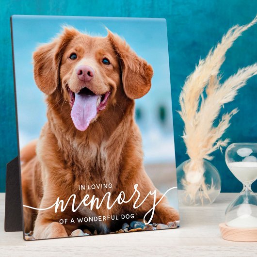 In Loing Memory Dog Memorial Photo Fotoplaat
