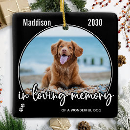 In Loing Memory Dog Photo Pet Loss Pet Memorial Keramisch Ornament