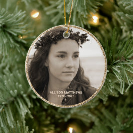 in Loing Memory Foto Wings Memorial Keramisch Ornament