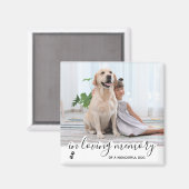 In Loing Memory Pet Memorial Dog Magneet (Voorkant / Achterkant)