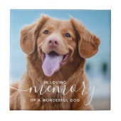 In Loing Memory Pet Memorial Photo Tegeltje (Voorkant)