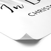 In Loing Memory Photo Memorial Funeral Poster (Hoek)