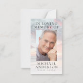 In Loing Memory Sunset Memorial Prayer Kaart Notitiekaartje (Voorkant)