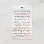 In Loing Memory Sunset Memorial Prayer Kaart Visitekaartje (Achterkant)