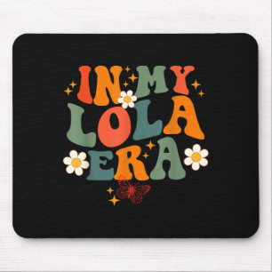 In lola tijdperk retro groovy familie voor oma muismat