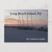 In Long Beach Island NJ door de baai Briefkaart (Voorkant)