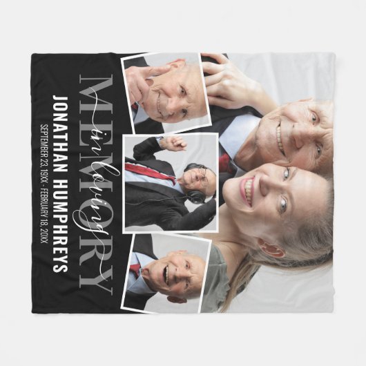 In Loopgeheugen 4 Foto Memorial Fleece Deken (Voorkant (Horizontaal))