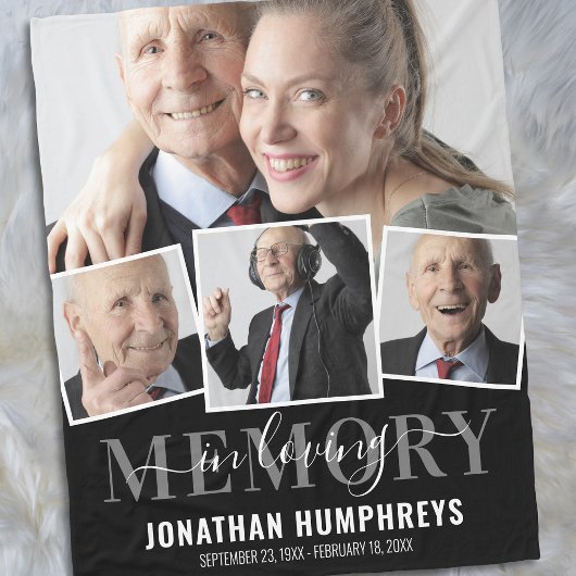 In Loopgeheugen 4 Foto Memorial Fleece Deken