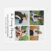 In Loopgeheugen 4 Fotocollage Memorial Fleece Deken (Voorkant (Horizontaal))