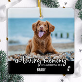 In Looptijd aangepaste Dog Photo Pet Memorial Keramisch Ornament