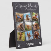 In Looptijd geheugen Foto Collage Pet Memorial Fotoplaat (Zijkant)