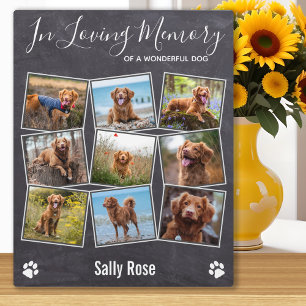 In Looptijd geheugen Foto Collage Pet Memorial Fotoplaat