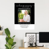 In Looptijd Geheugenfoto en Memorial Verse Funeral Poster (Thuiskantoor)