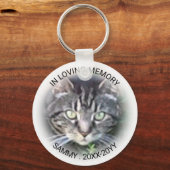 In Looptijd Geheugennaam Cat Dog Pet Memorial Sleutelhanger (Voorkant)