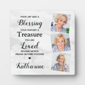 In Looptijd Memorial Sympathie 3 Foto Fotoplaat (Voorkant)