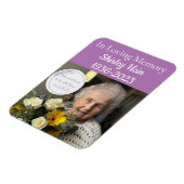 In Looptijd Memory Photo Grandma Christelijk Magneet (Linkerzijde)