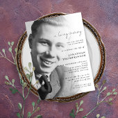 In Looptijd van de Foto Funeral Luncheon Kaart