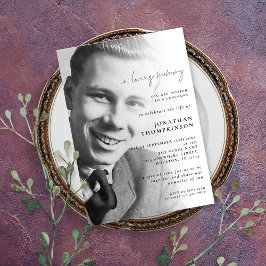 In Looptijd van de Foto Funeral Luncheon Kaart