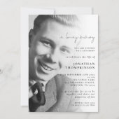 In Looptijd van de Foto Funeral Luncheon Kaart (Voorkant)