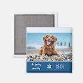 In Looptijd van Memory Dog Photo Keepomwille Pet M Magneet (Voorkant / Achterkant)