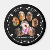In Looptijd van Memory Photo Pet Memorial - Black Magneet (Voorkant)