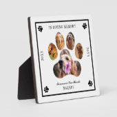 In Looptijd van Memory Photo Pet Memorial - White  Fotoplaat (Voorkant)