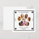 In Looptijd van Memory Photo Pet Memorial - White  Kaart (Voorkant / Achterkant)