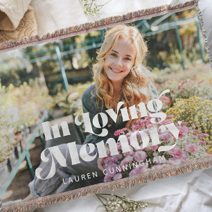 In Looptijd van Memory Retro Memorial Foto Deken