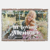 In Looptijd van Memory  Retro Memorial Foto Deken (Voorkant)