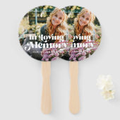 In Looptijd van Memory  Retro Memorial Foto Handwaaier (Voorkant en achterkant)