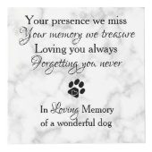 In Loss Memory Pet Loss Gift Pet Memorial Foto Kubus (Rechts)
