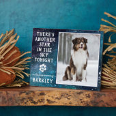 In Loss Memory Pet Loss Photo Dog Memorial Fotoplaat (Zijkant)