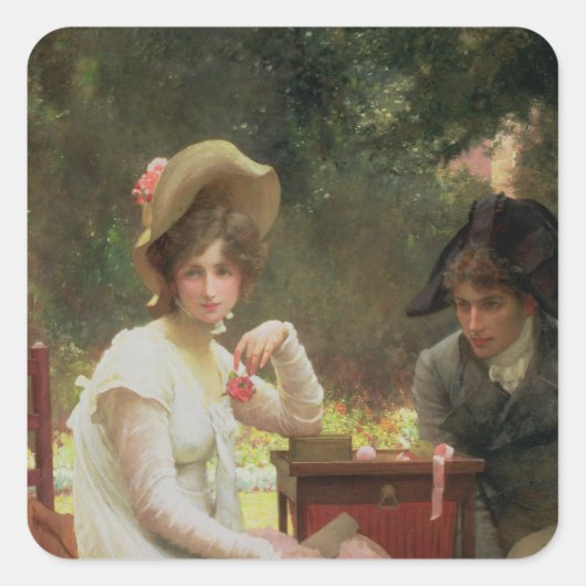 In Love, 1907 Vierkante Sticker (Voorkant)