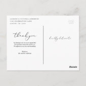 In Love Bedankt, Briefkaart (Achterkant)