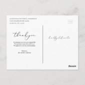 In Love Bedankt, Briefkaart (Achterkant)