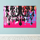 In Love Chandelier ~XLARGE 60X40 Canvas 2,5-inch d (Insitu (Houten vloer))