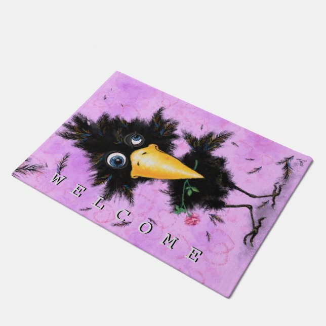 In Love Crow - Welkom Deurmat (Schuin)