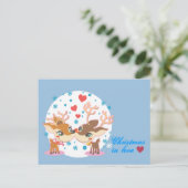 in Love Feestdagenkaart (Staand voorkant)