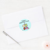 In Love Happy Valentine's Day Ronde Sticker (Envelop)