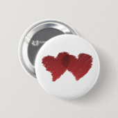 In Love Heart Ronde Button 5,7 Cm (Voorkant /achterkant)