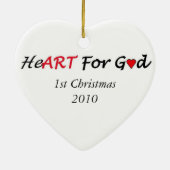 In Love Keramisch Ornament (Achterkant)