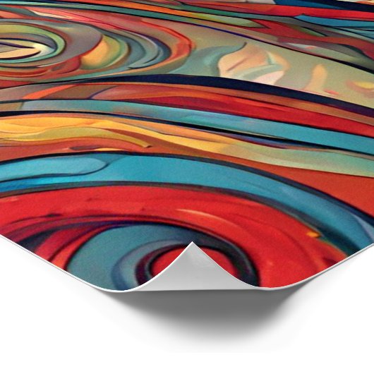 In Love Modern Art Poster (Hoek)