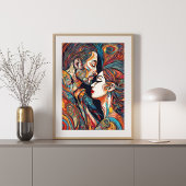 In Love Modern Art Poster